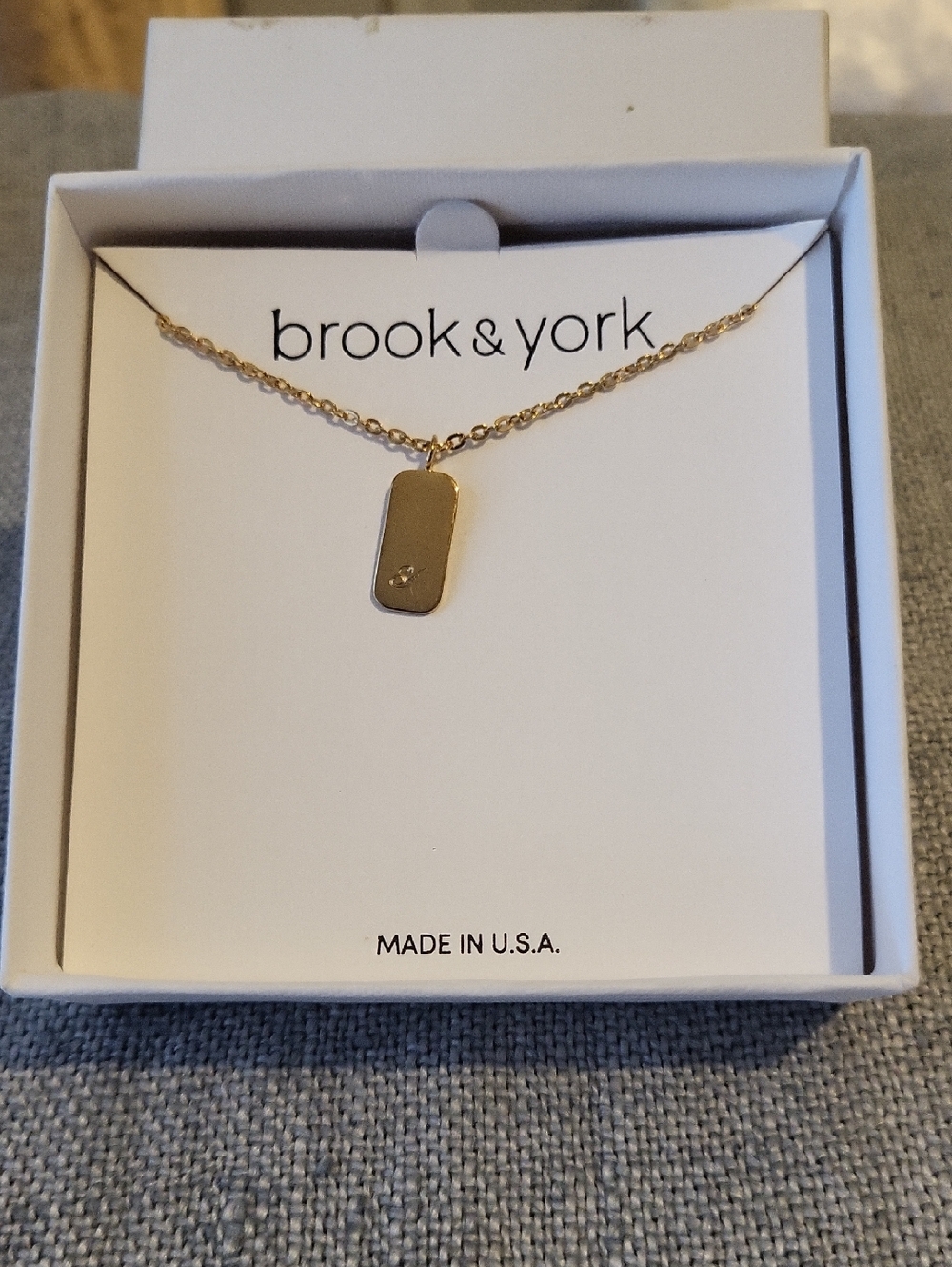 Brook & York Gold-plated Over Silvee Initial "Y" Necklace